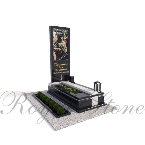 Гранитный памятник для военного М341 - Royal Stone