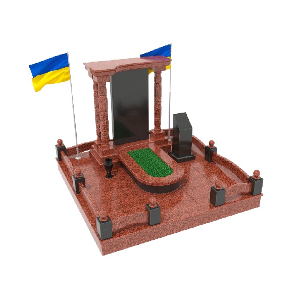 Елітний гранітний пам’ятник для військового М191 - Royal Stone