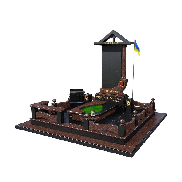 Елітний гранітний пам’ятник для військового М147 - Royal Stone