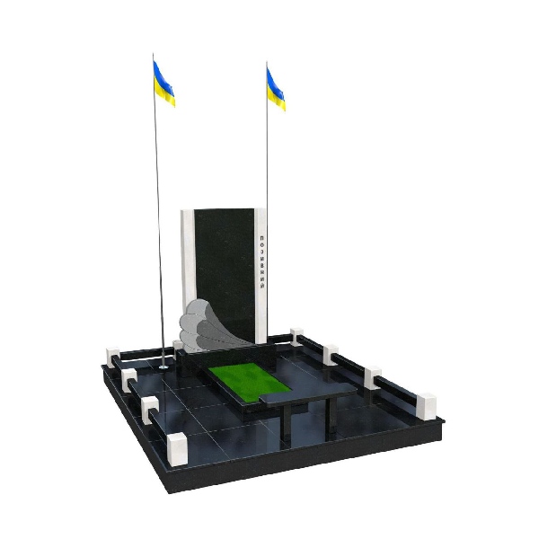 Гранітний пам’ятник для військового з парашутом М152 - Royal Stone