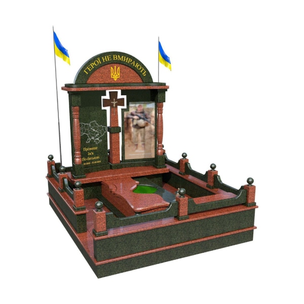 Елітний гранітний пам’ятник для військового М155 - Royal Stone