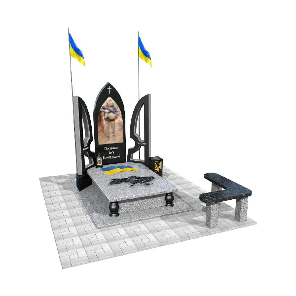 Гранитный памятник для воина М158 - Royal Stone