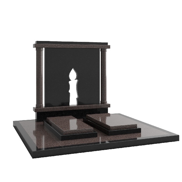 Гранитный памятник для двоих М183 - Royal Stone