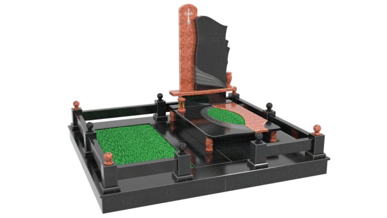 Гранитный памятник для двоих М187 - Royal Stone