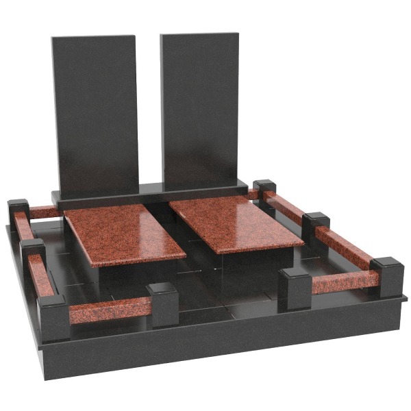 Гранитный памятник для двоих М195 - Royal Stone