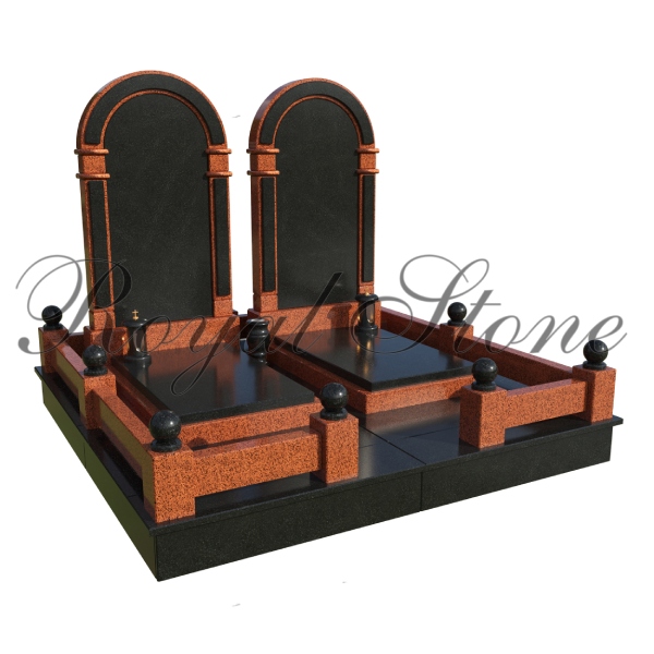 Гранитный памятник для двоих М229 - Royal Stone