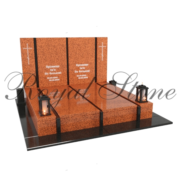 Гранитный памятник для двоих М230 - Royal Stone