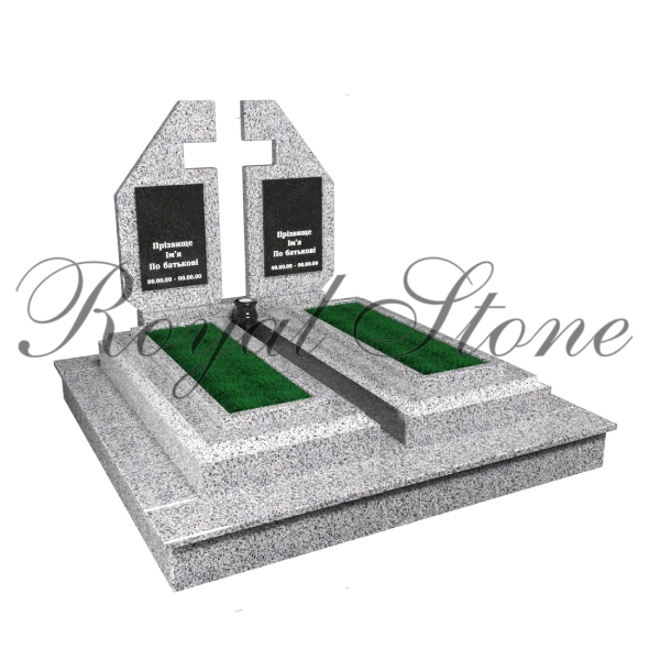 Гранітний пам’ятник для двох європейського стилю М233 - Royal Stone