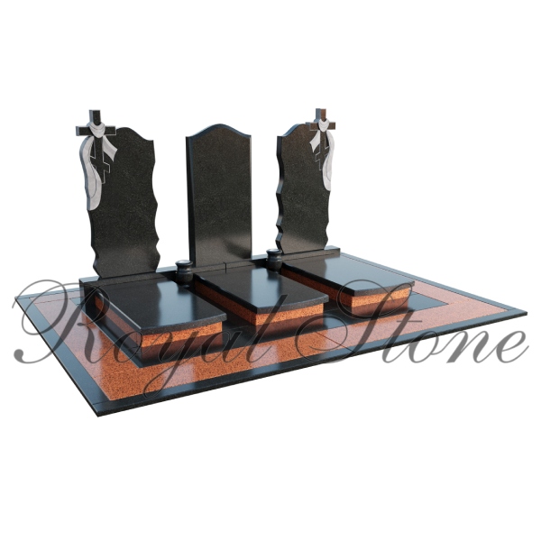 Гранітний пам’ятник для трьох М244 - Royal Stone