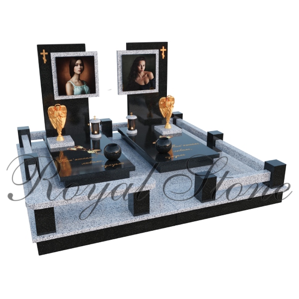 Елітний гранітний пам’ятник для двох М246 - Royal Stone