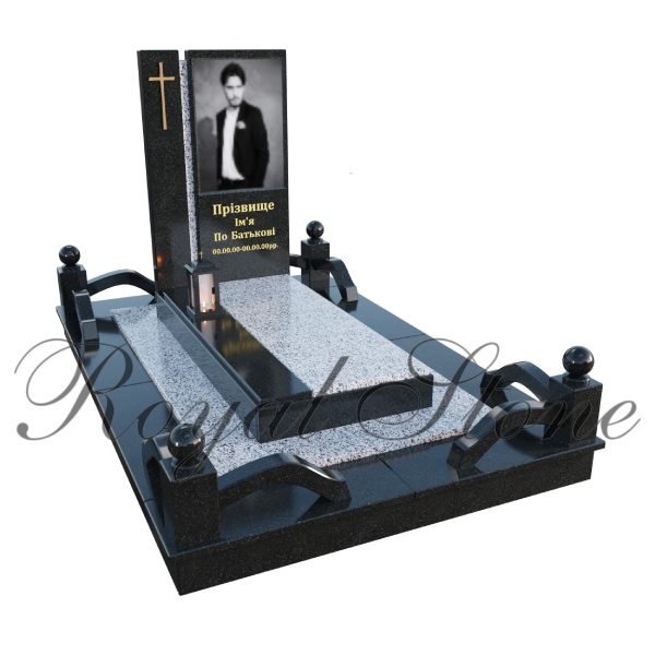 Гранитный памятник для одного М255 - Royal Stone