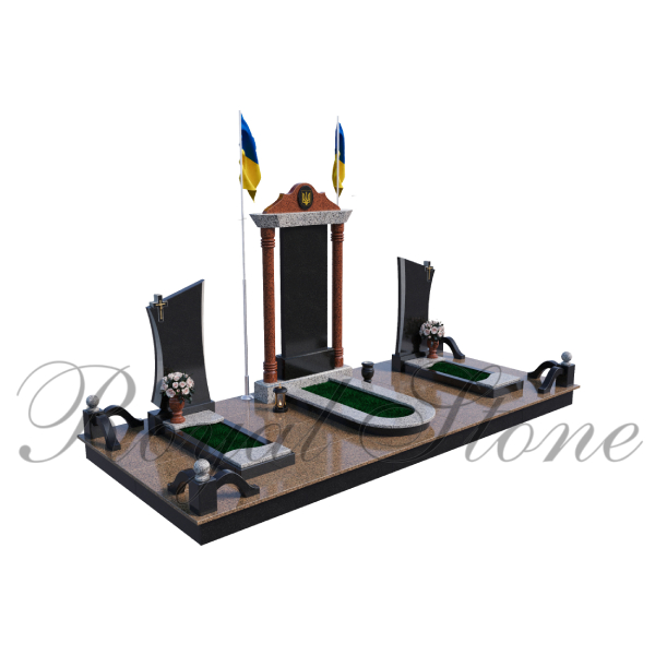 Гранітний пам’ятник для трьох М282 - Royal Stone