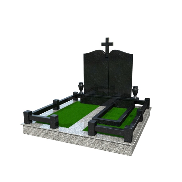 Гранитный памятник для двоих М38 - Royal Stone