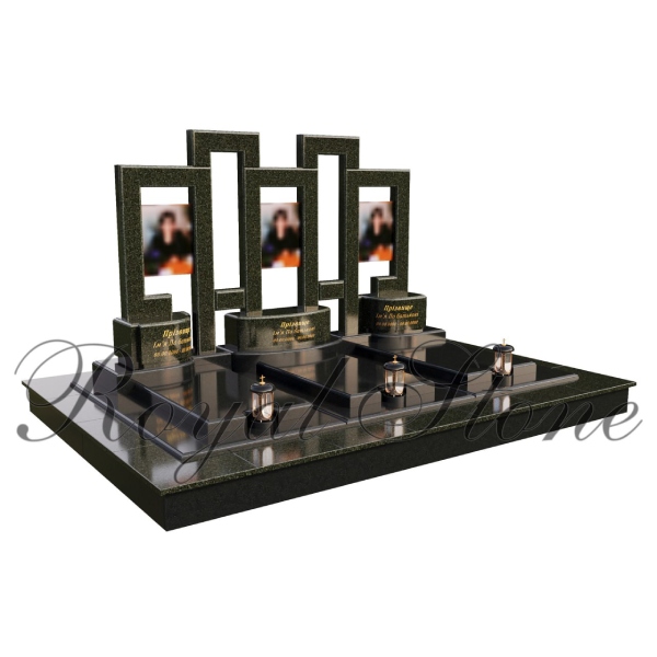 Гранітний пам’ятник для трьох М296 - Royal Stone