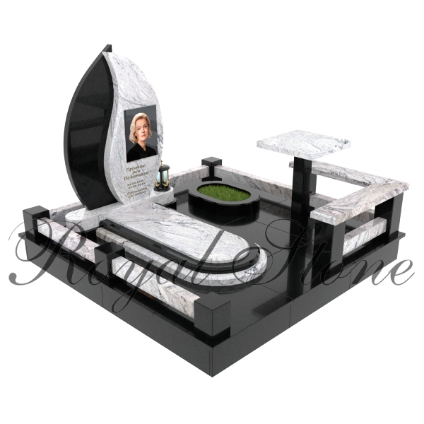 Елітний гранітний пам’ятник для одного М332 - Royal Stone